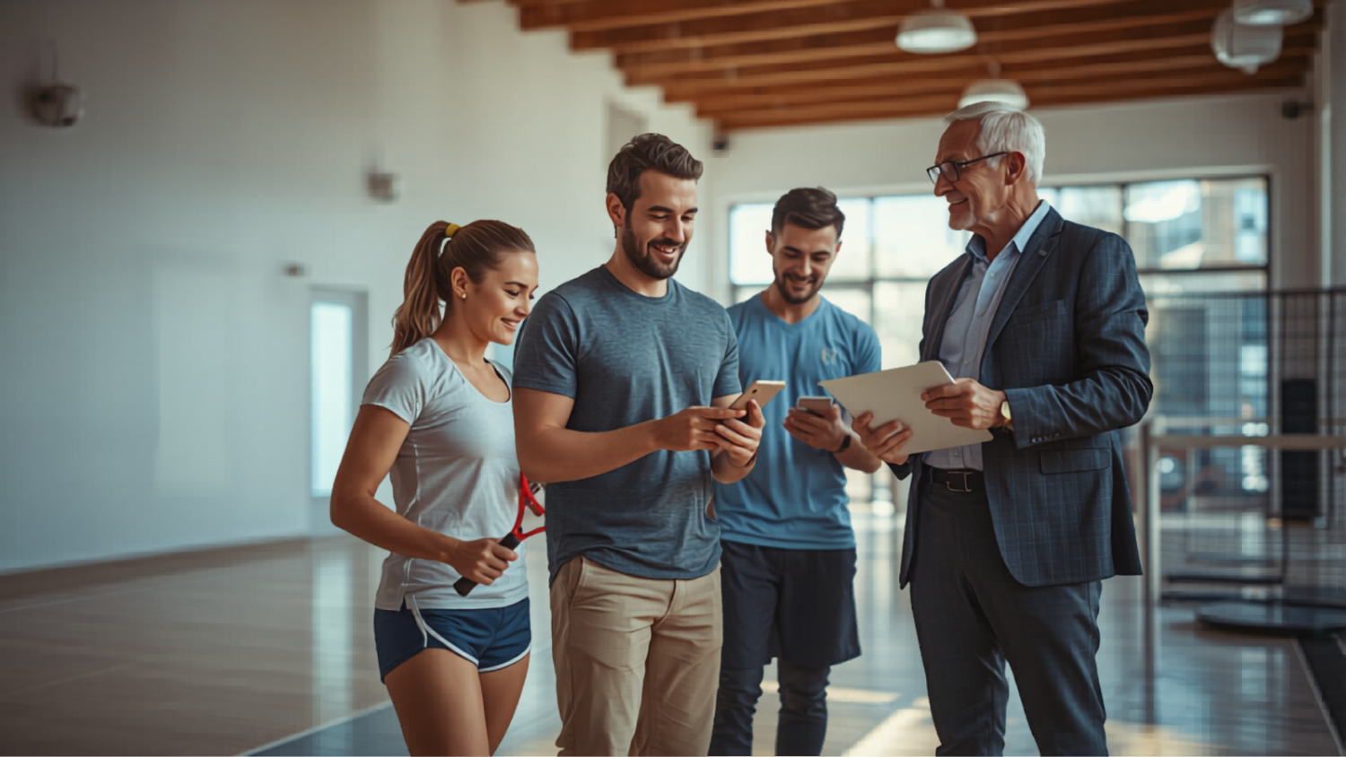 Leden en bestuurder van een sportvereniging beheren hun club digitaal met sportsoftware